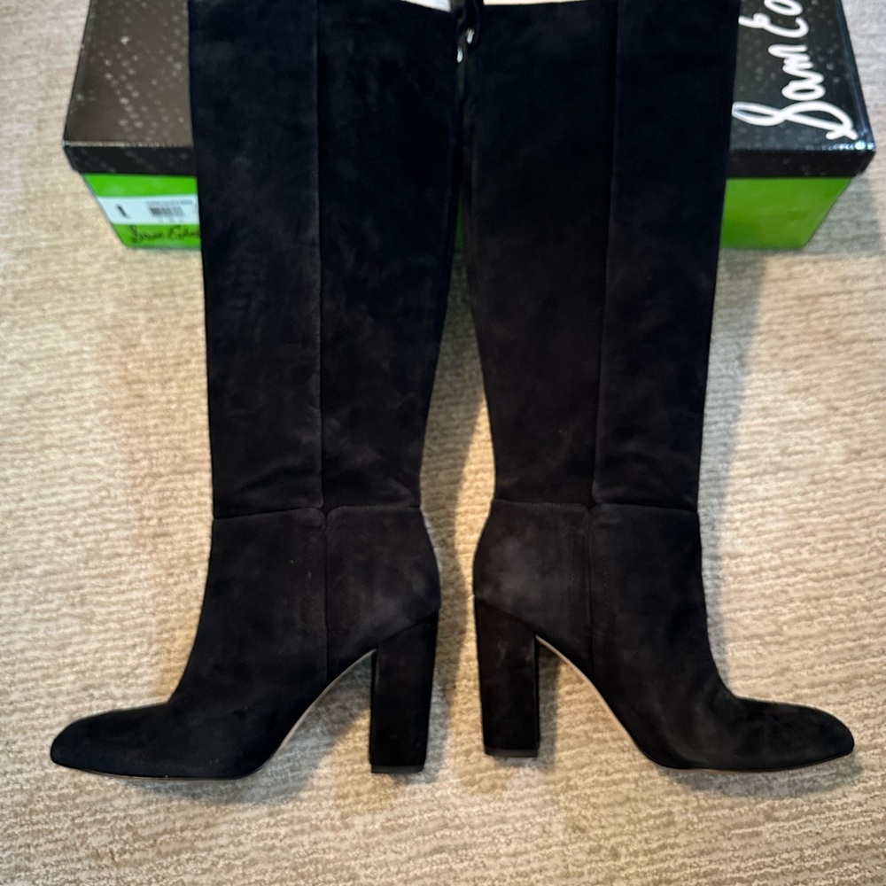 Sam Edelman Caprice Black Suede Boots